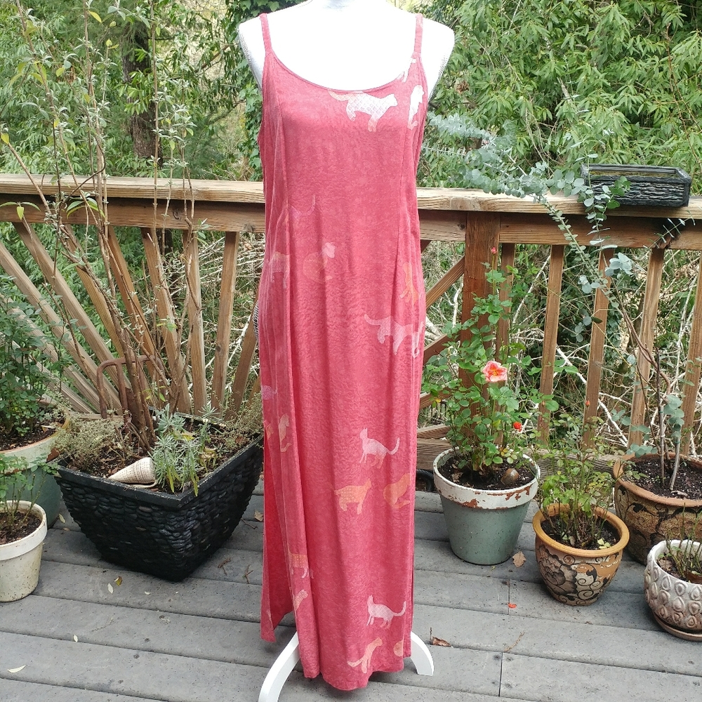 💃Boho Pink batik festival wear Dress Set - Picture 2 of 8